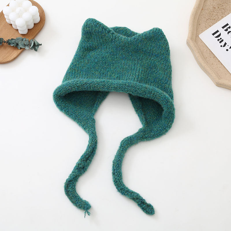 Women's Fashion Warm Cat Ears Woolen Hat