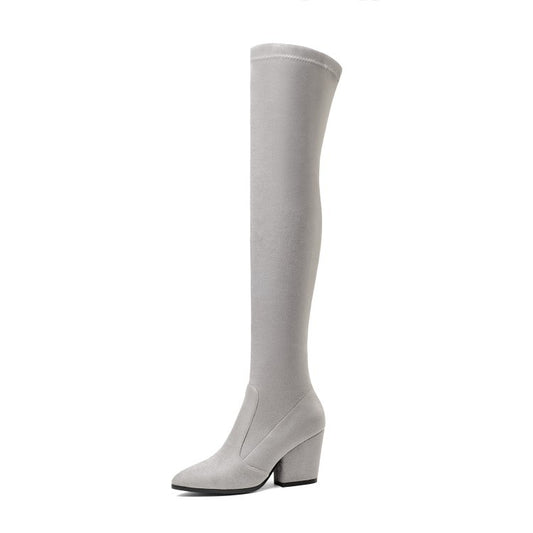 Thick And High-heeled Boots Are Thin In Winter