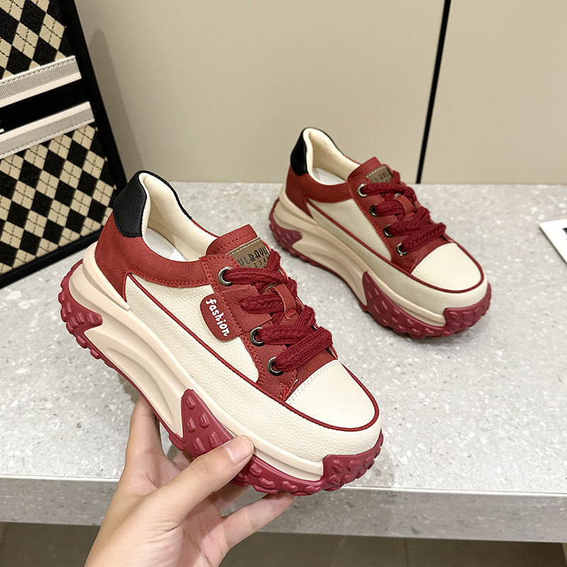 Simple Fashionable All-match Sports Breathable White Shoes