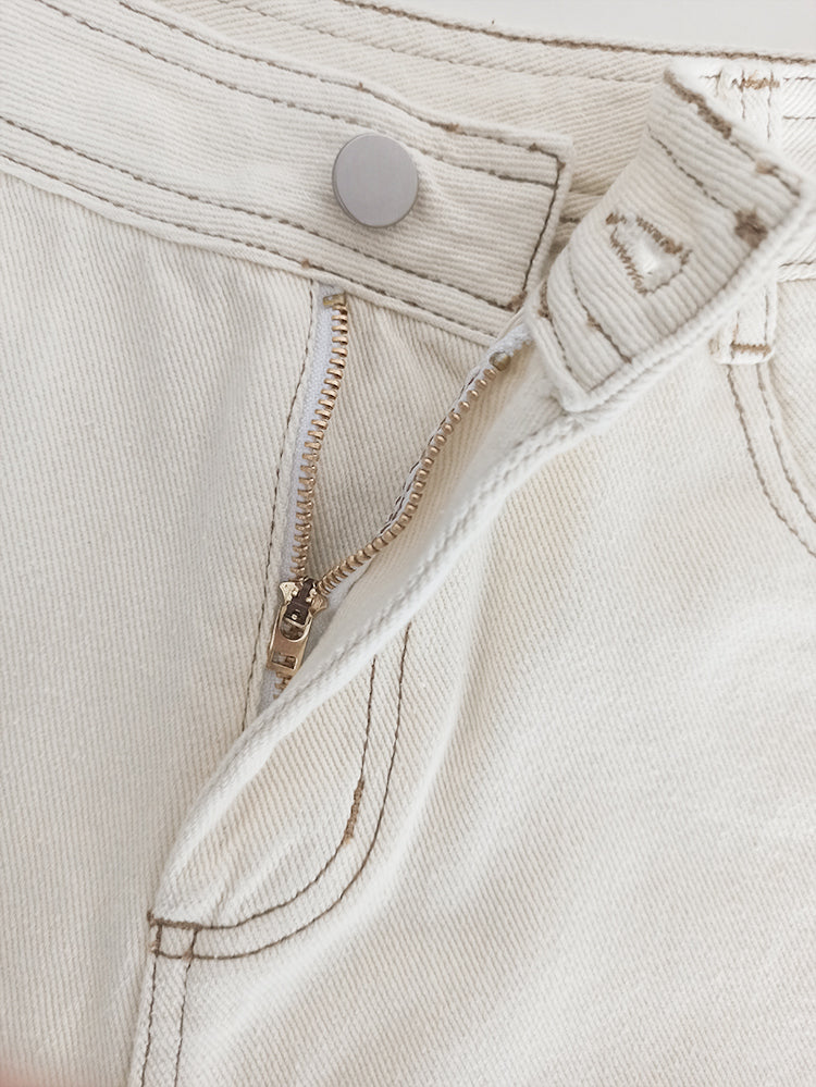 Women's Casual Workwear Contrast Trim Wide Leg Shorts