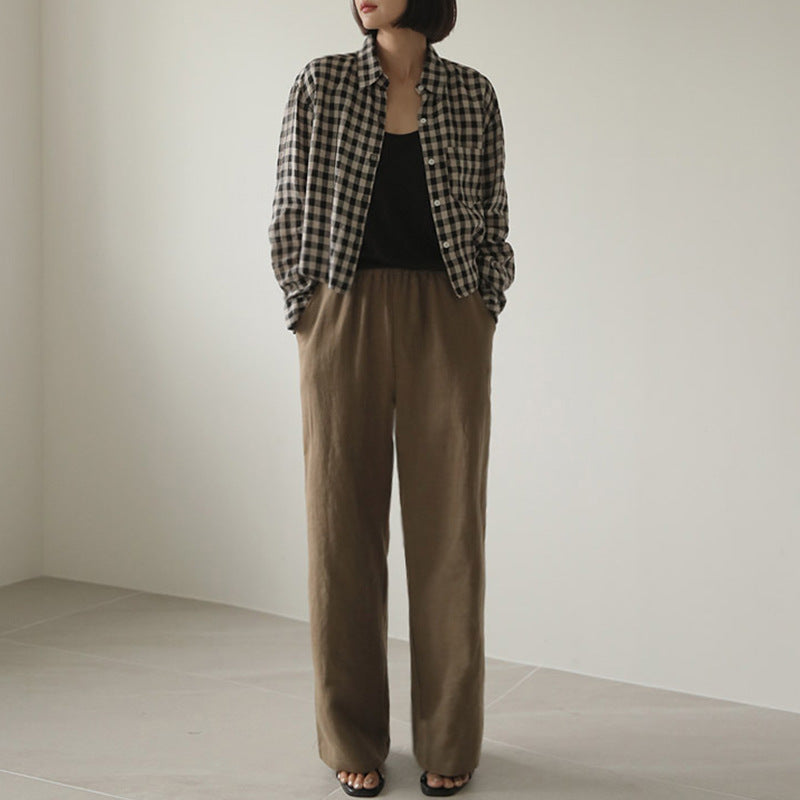 Langærmet kort alsidig casual cardigan