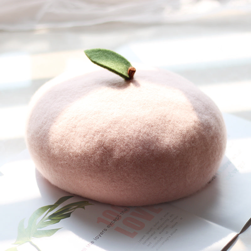 Children's Baby Sweet And Cute  Peach Beret
