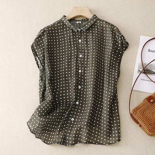 Summer Mori Style Artistic Lightweight Casual Shirt Top