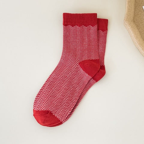 Red Sock Girl's Zodiac Year Christmas Medium Tube