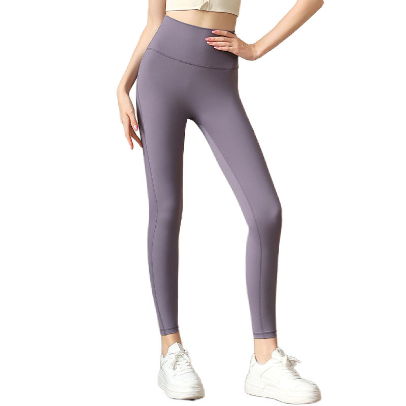 Womens High-waisted Workout Yoga Pants Quick-drying Leggings