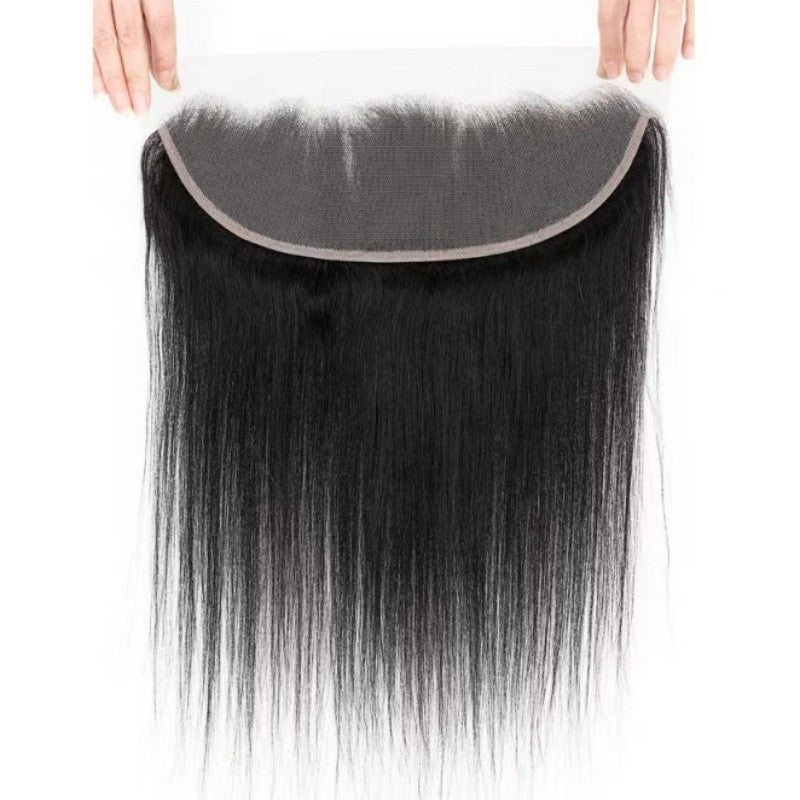 13x4 Frontal Håndlavede Blonde Lukninger Ægte Hår