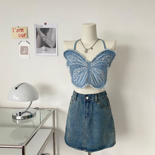 Spice Girls Butterfly Design Sensation Niche Halter Camisole