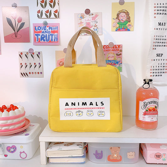 Cartoon Portable Insulated Lunch Box Storage Bag