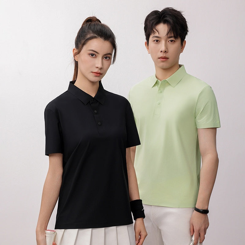 Polo Shirt Brocade Ammonia Seamless Summer Running Ice T-shirt Golf