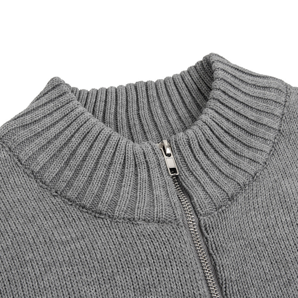 American Street Fashion Printed Letter Sweater Coat
