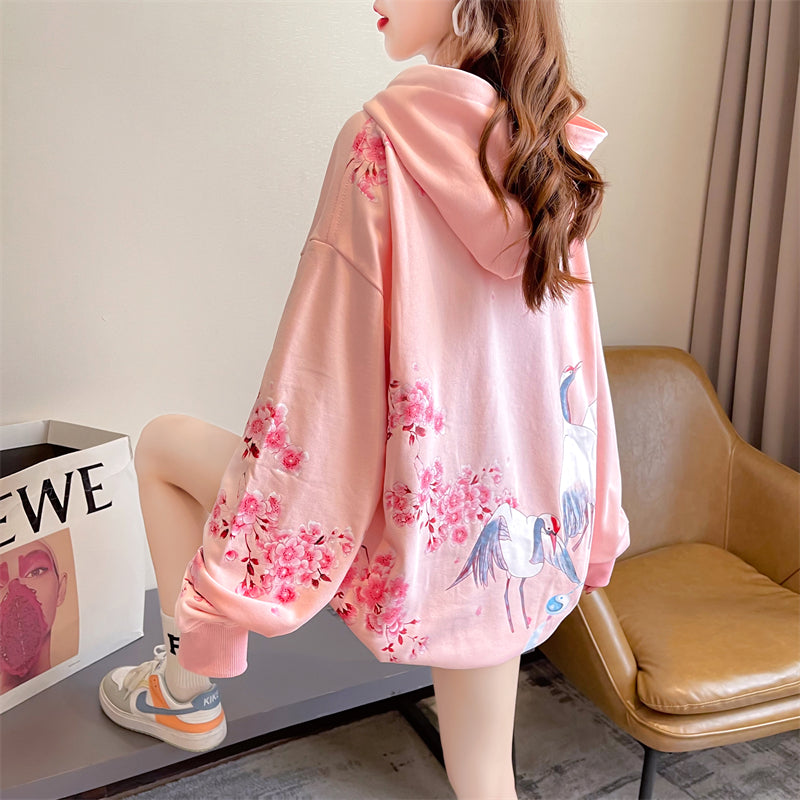 Løs koreansk oversized topjakke