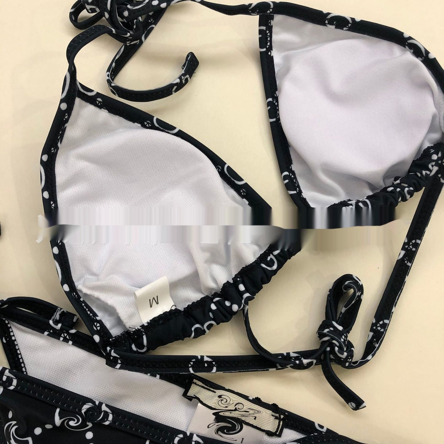 Lace-up Bikini One-piece Swimsuit With A Backless Design