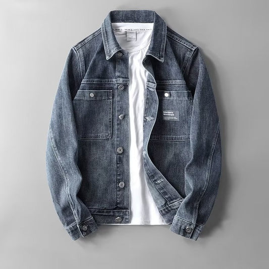 Forår og sommer nye denimjakker til mænd retro flot koreansk stil jakke