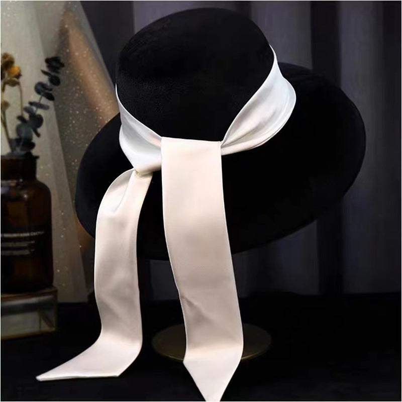 Ladies French British Elegant Black Hat