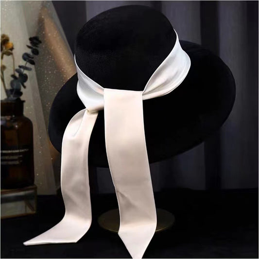 Ladies French British Elegant Black Hat