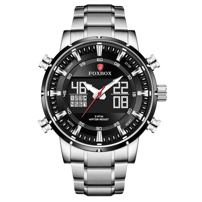 Dual Display Series Men's Dual Display Multifunctional Sports Waterproof Watch