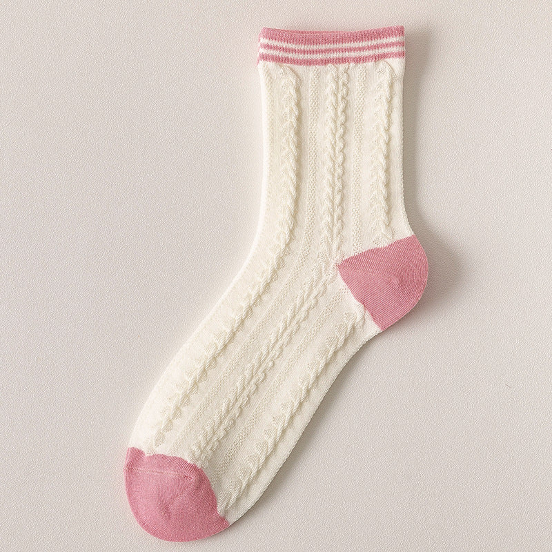 Women's Japanese Cute Cartoon Flower Socks