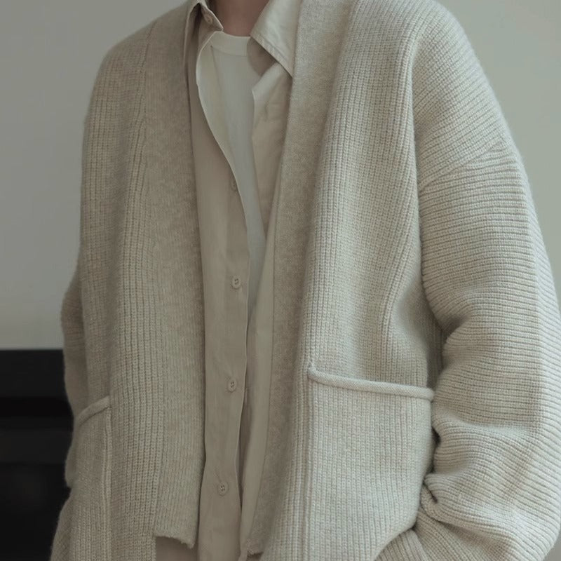 High-grade Niche Lace-up Sweater Coat New Chinese Lace-up Knitted Cardigan