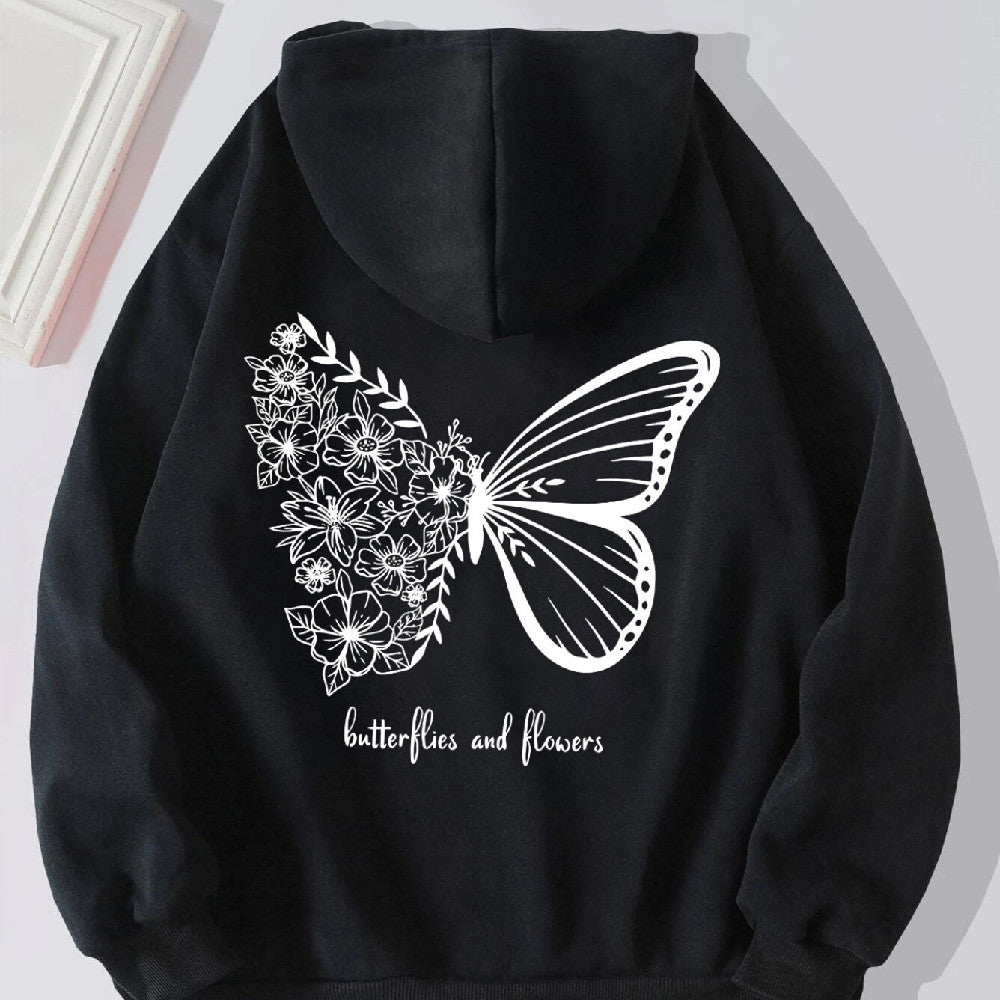 Butterfly Fashion Personlig Print Dame Sweater