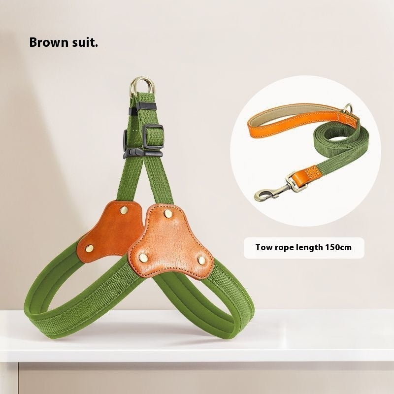 Dog Breast Collar Small Dog Bichon Dog Hand Holding Rope