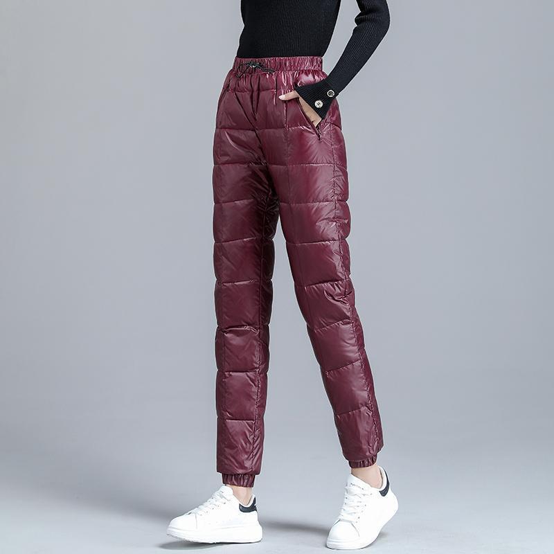 Down Cotton Women's Outwear Fashion Casual High Waist Slim Pants