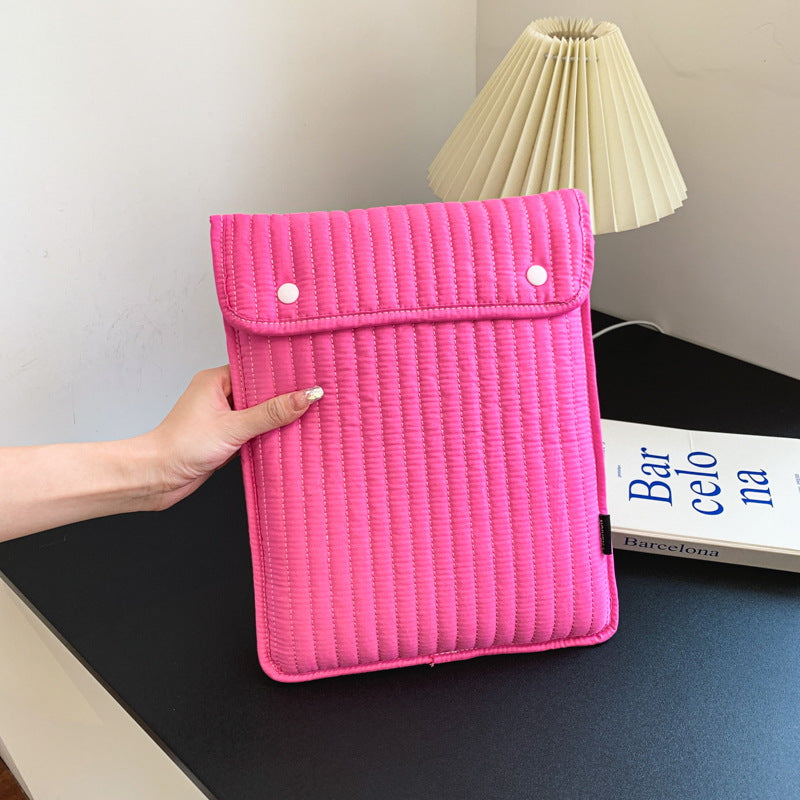 Korean Version Of Ins Envelope Embroidered Fabric Inner Liner Bag