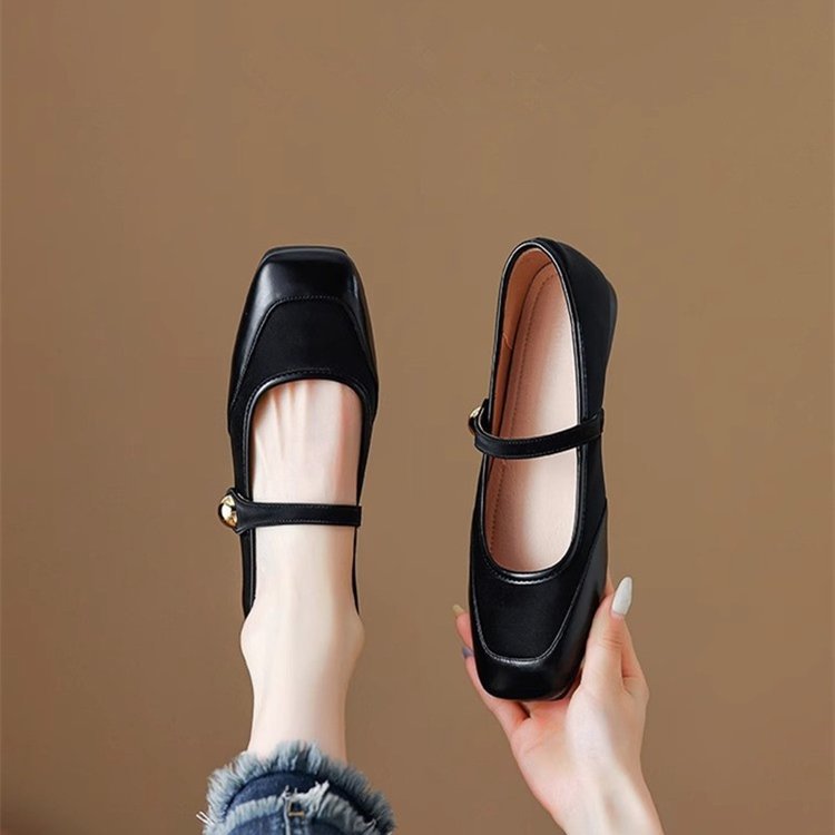 French Style Mary Jane Shoes Women's Flat Bottom