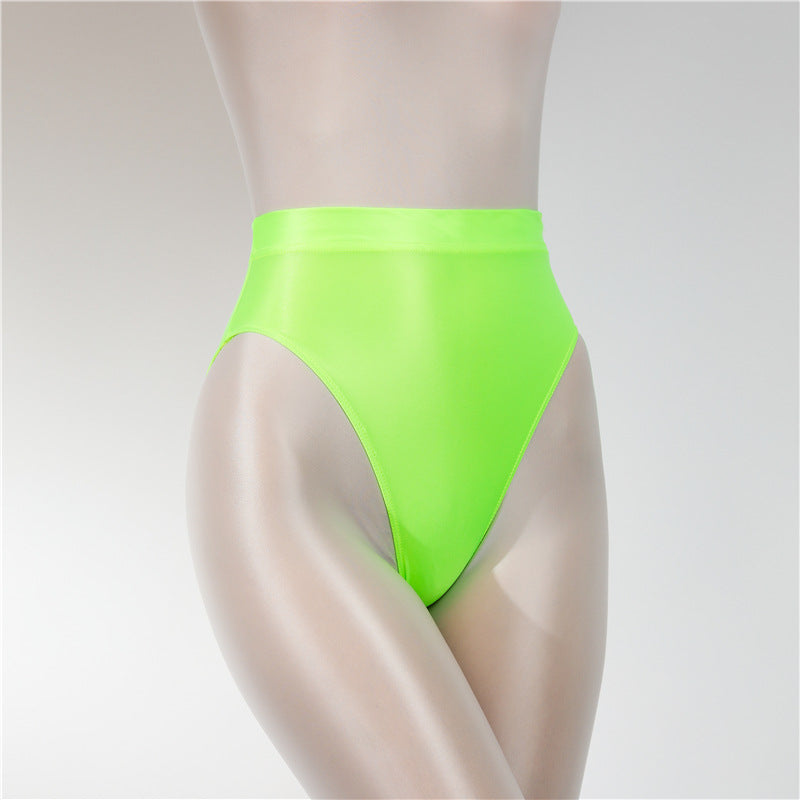 Women's Oily Sheer High Waist Briefs