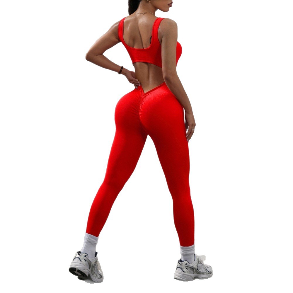 Chest-pad-free Back-flattering Yoga Bodysuit