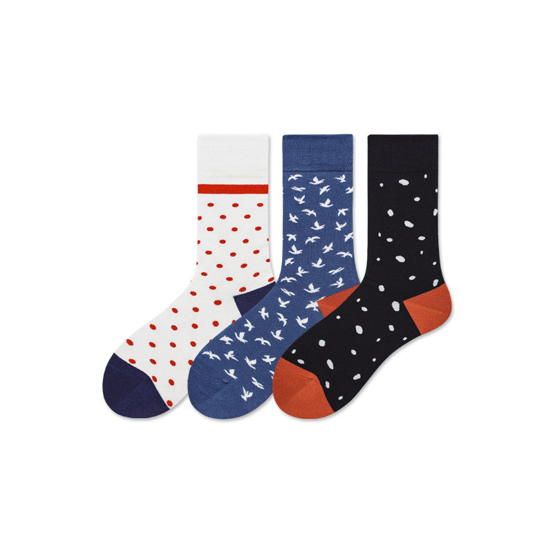 Spring And Summer Socks Trend Skateboarding Socks Cotton Stockings College Style Cotton Striped Socks