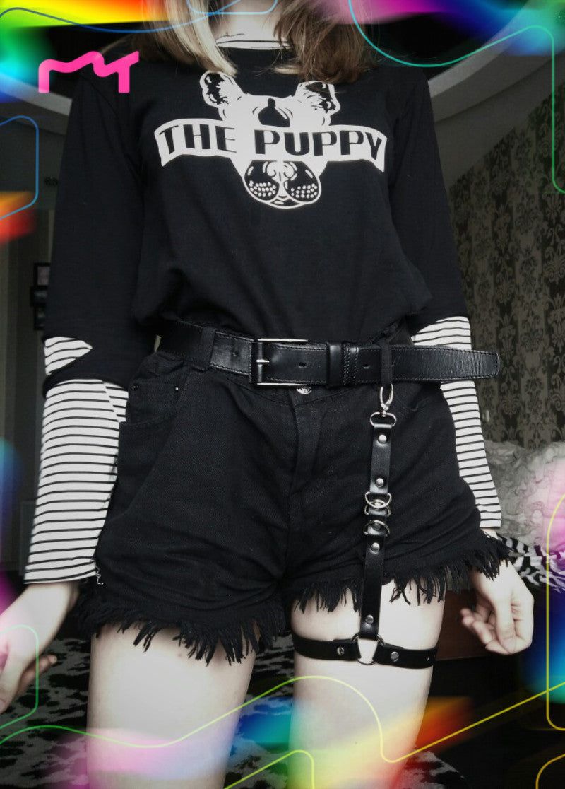 Multi-layer Cross-wrapped Hook And Removable Elastic Leg Loop