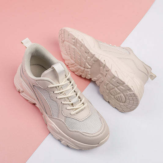 New Sports Round Toe Flat Lightweight Breathable Casual Shoes