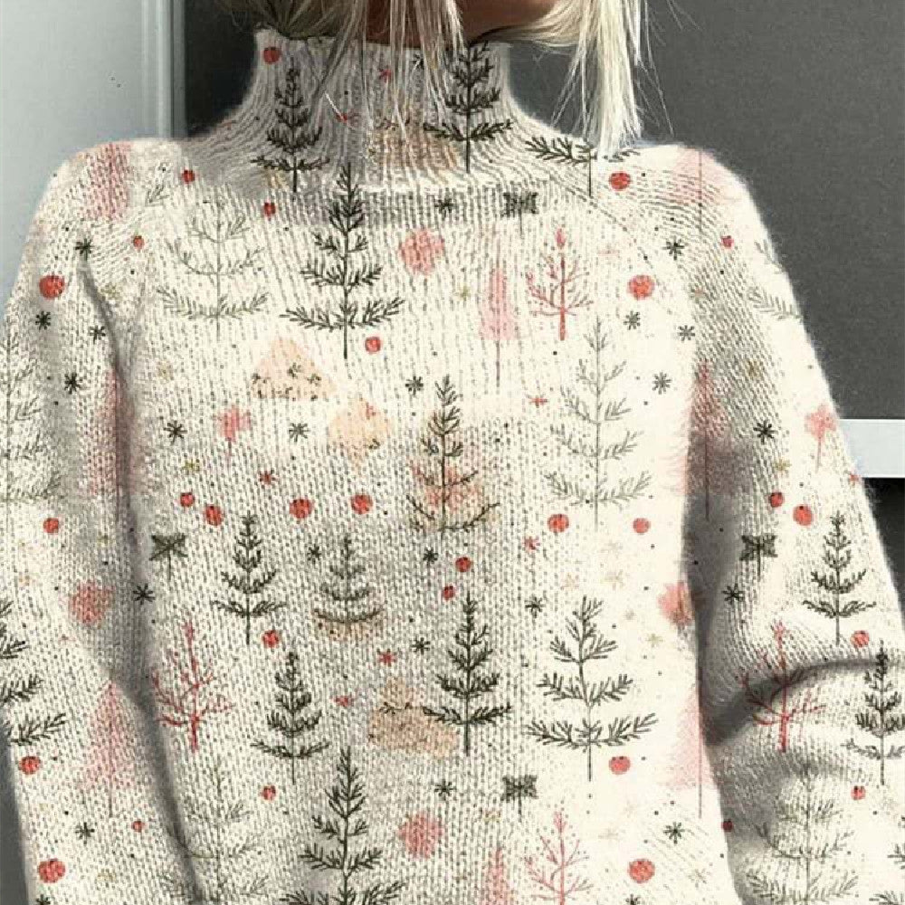 Dameuldtrøje Mode Personlighed Rullekrave Sweater
