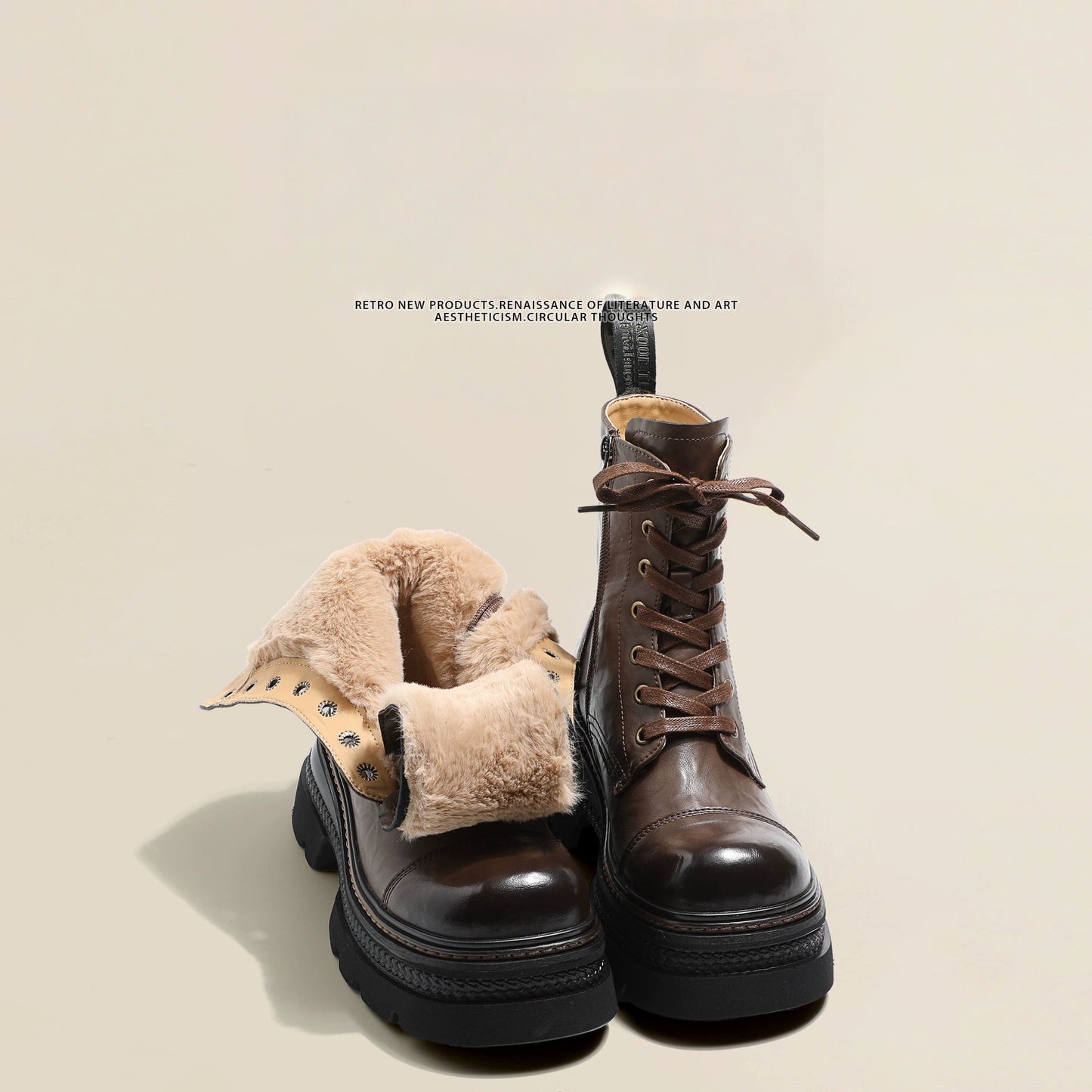 Women's Fashionable Cotton-padded Dr Martens Boots