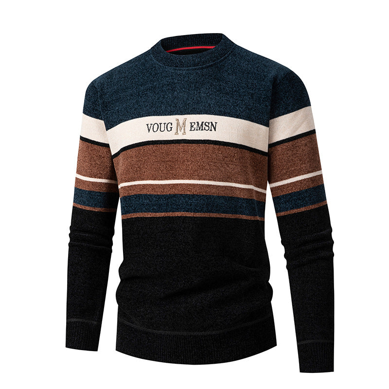 Men's Casual Knitted Fleece Padded Coat Top