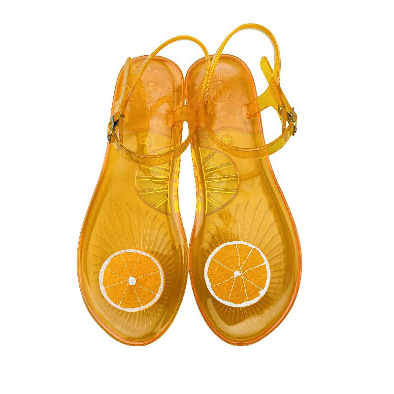 Women's Non-slip Soft Bottom Jelly Sandals Pineapple Beach