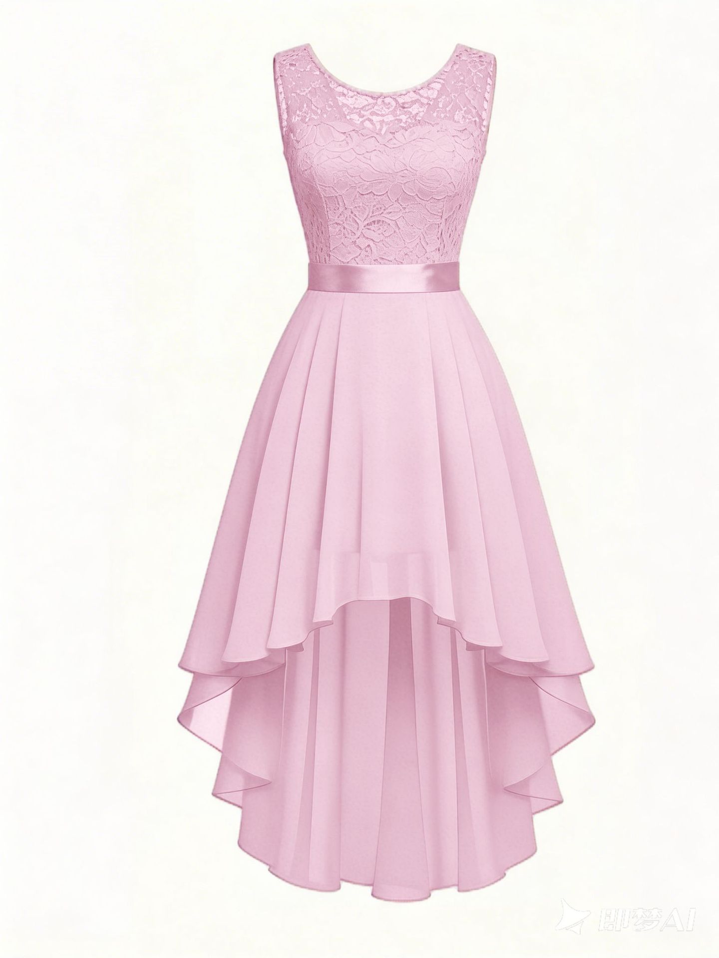 New Front-short Back-long Slim-fit Sleeveless Dress