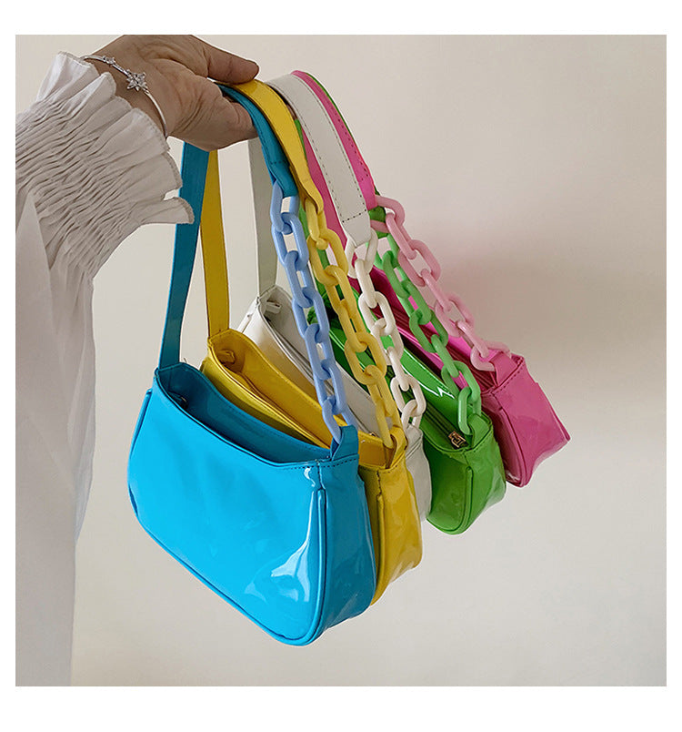 Chain One Shoulder Candy Color Fashion Female Bag