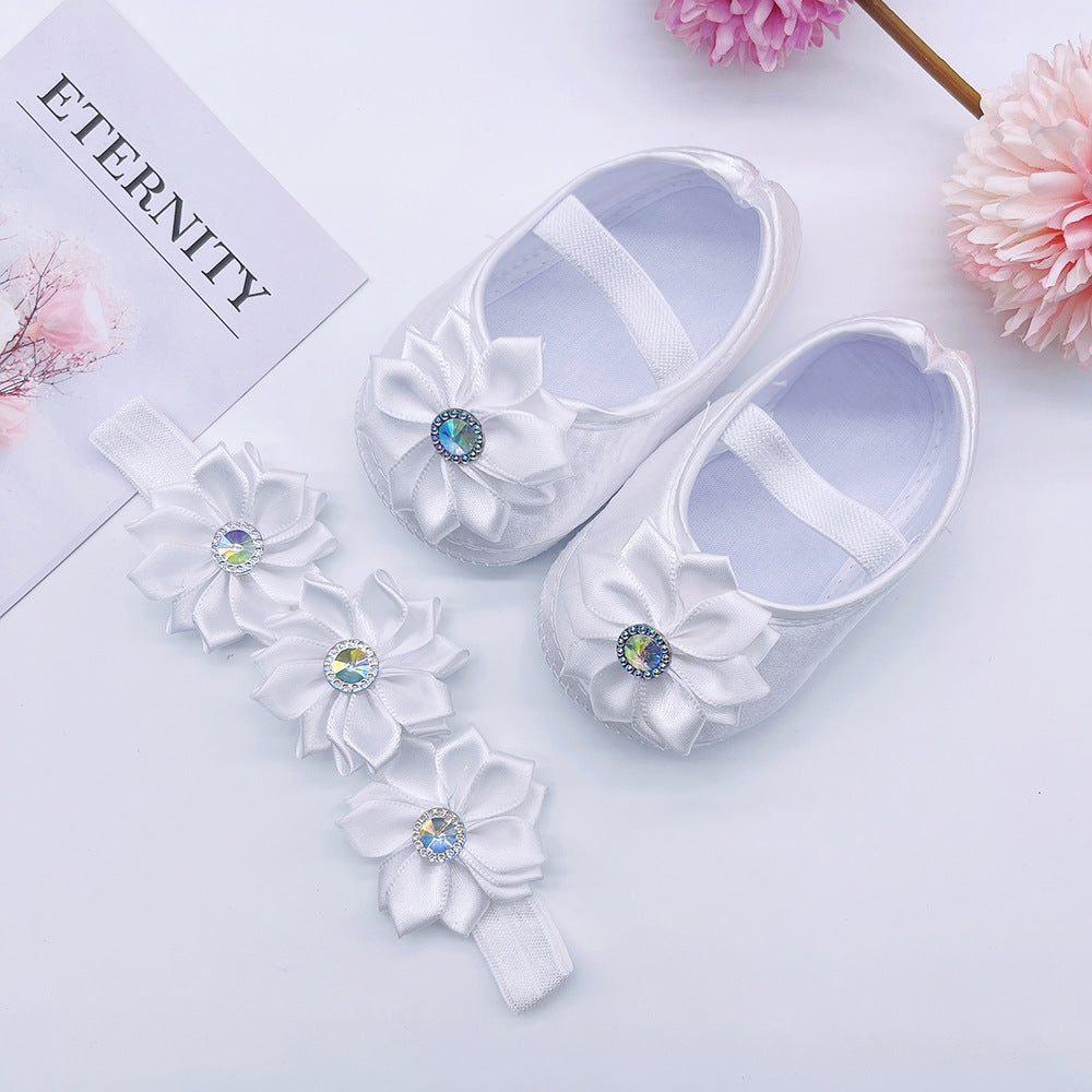 Spring And Autumn New Baby Princess Shoes 0-1 Years Old Baby Shoes Cloth Bottom Pumps 3-5-8-9-10 Months Toddler Shoes