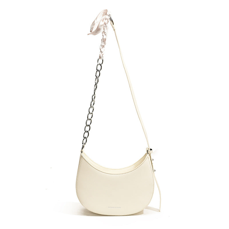 Enkel All-match Retro Fashion Skulder Trendy Lille Sadel Taske