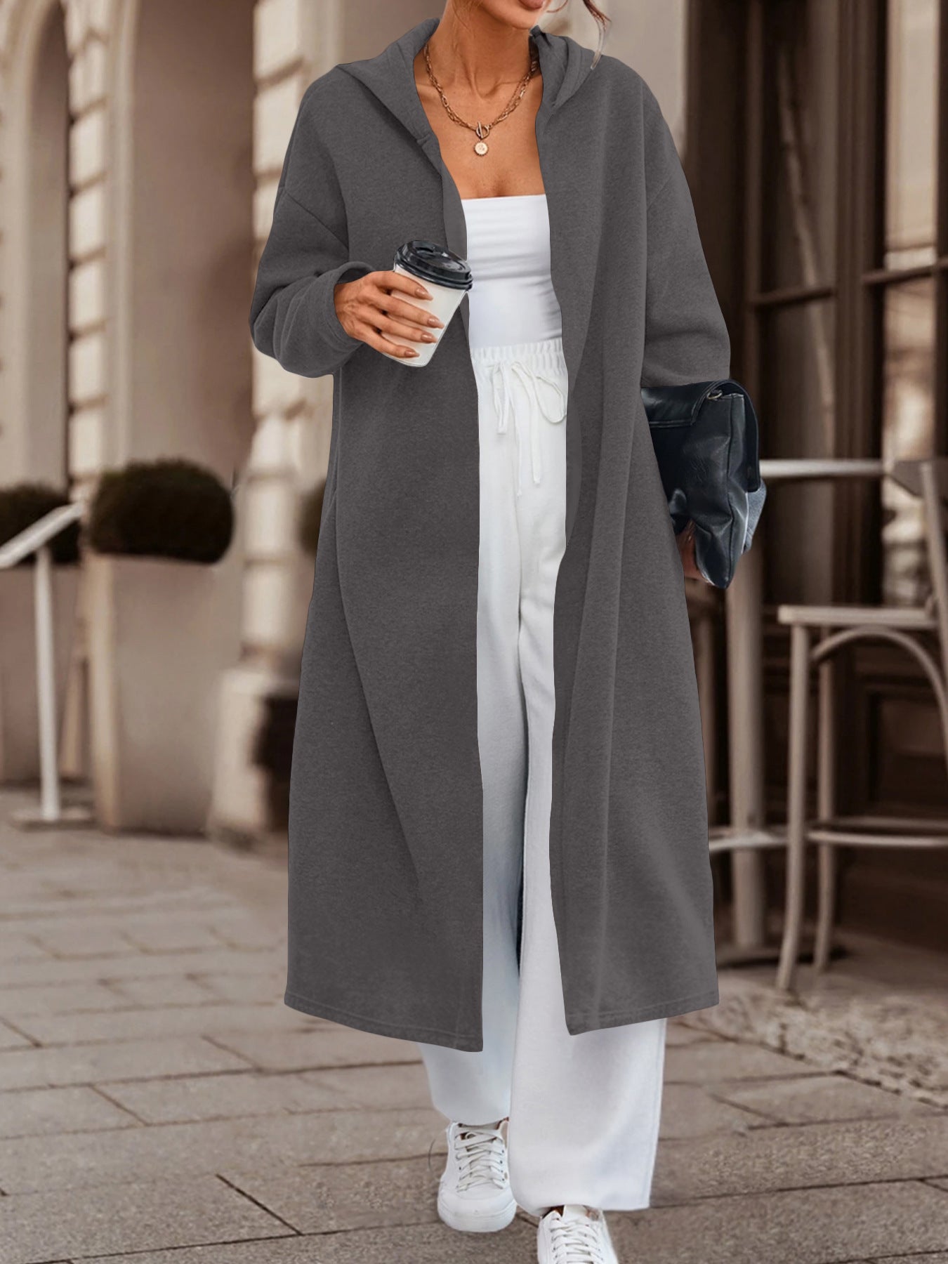 Women's Leisure Commute Long Cardigan Jacket