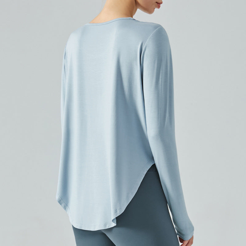Jacket Loose-fitting Lightweight Thin Skin-friendly Casual Blouse Exercise Yoga Clothes