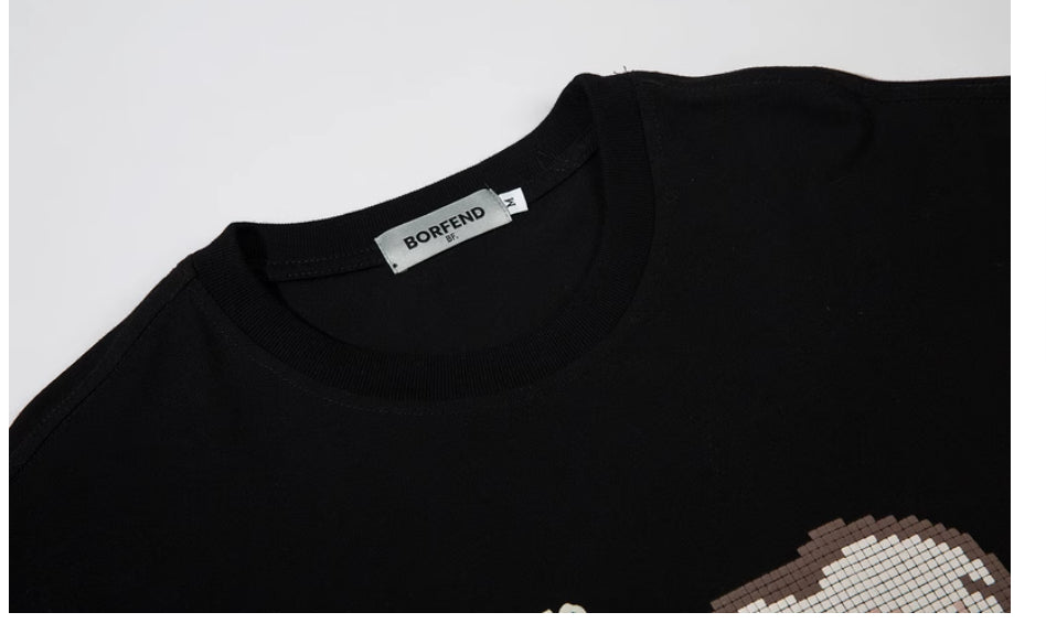 Cute American Cartoon Printed T-shirt