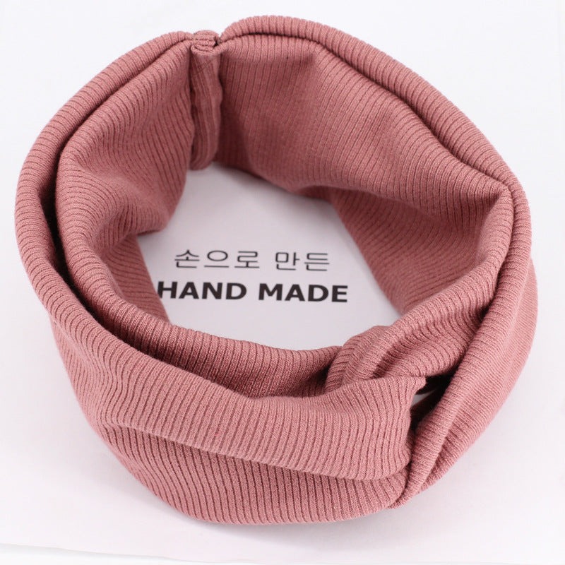 Cross Headband Wild Horizontal Knit Elastic Wool Headband