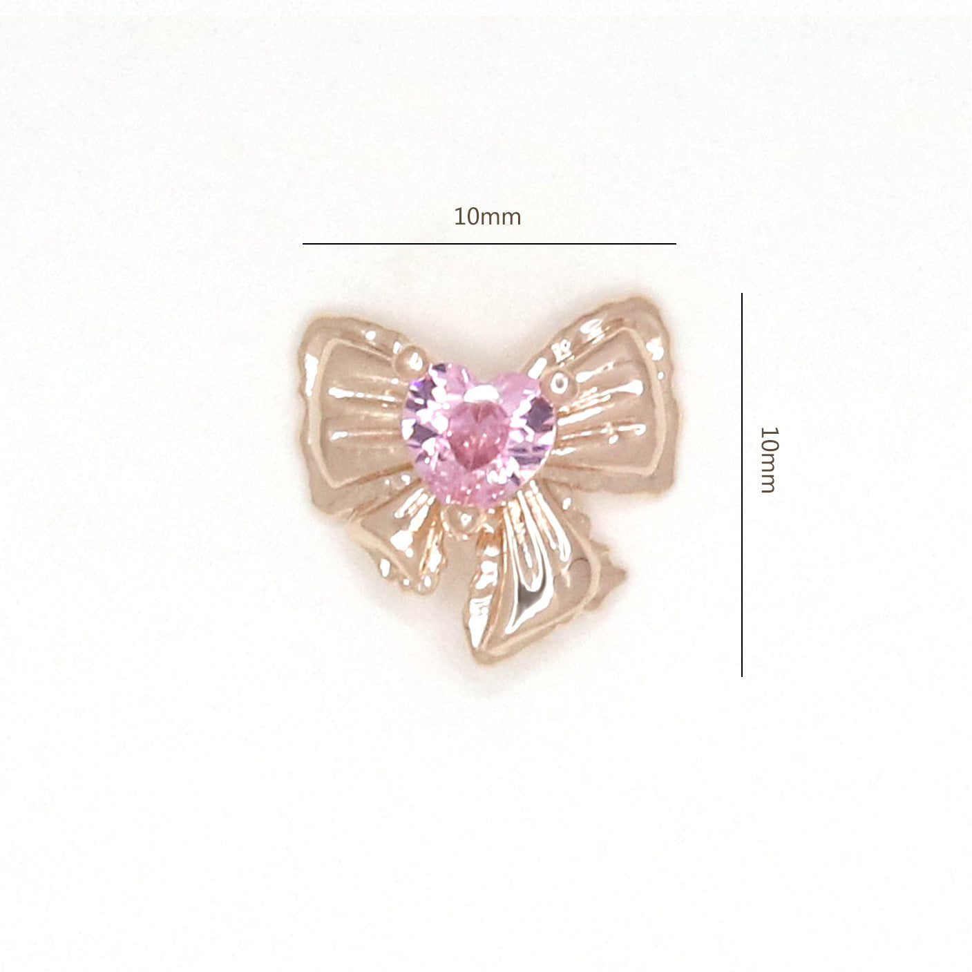 Bow Zircon Nail Ornament Zircon