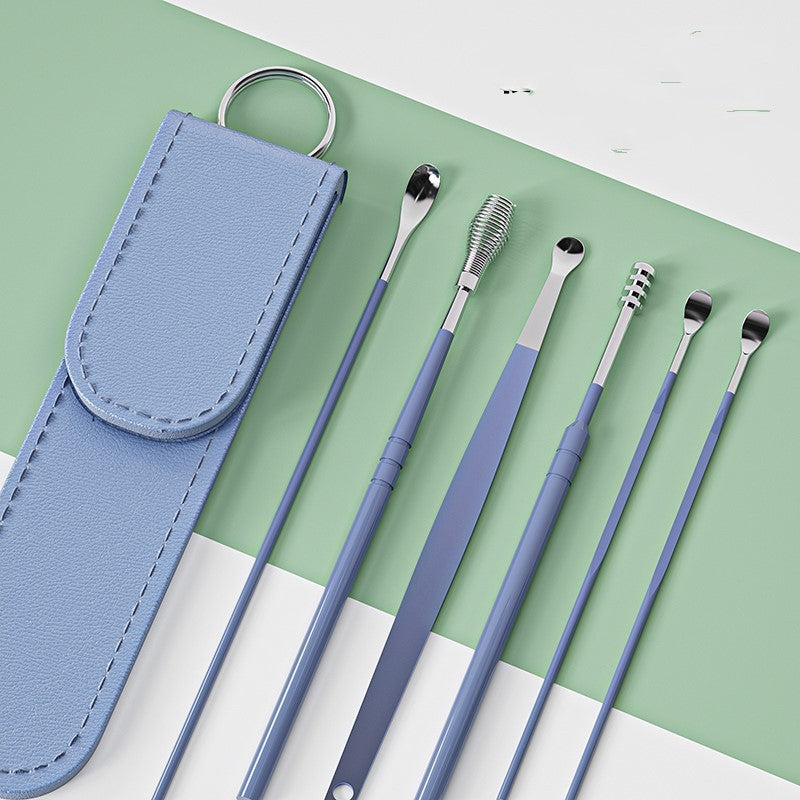 Earpick Set Fantastic Ear Picker Spiral Professional Buckle Earwax Household