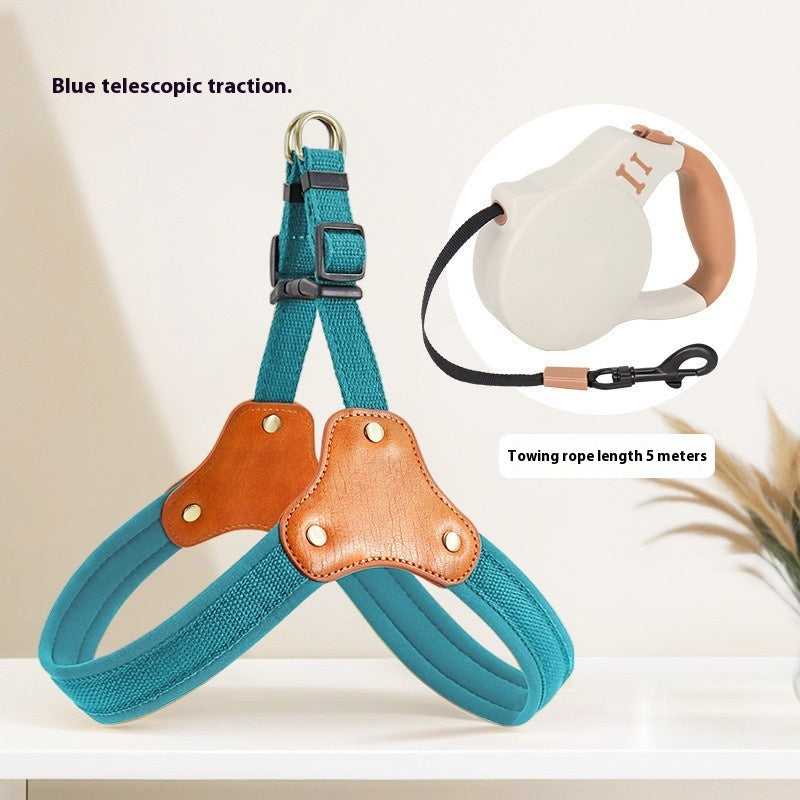 Dog Breast Collar Small Dog Bichon Dog Hand Holding Rope
