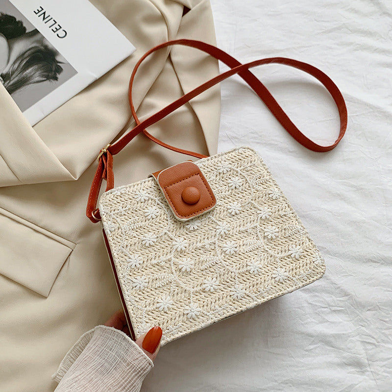 Casual Fashion Braided Shoulder Crossbody Bag