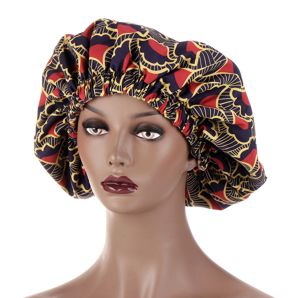 European And American Popular African Style Fashion Printing Elastic Nightcap