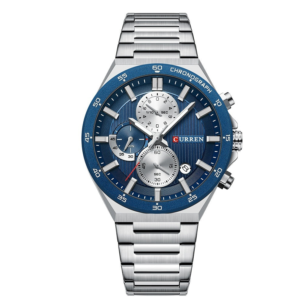 Neutral Waterproof Calendar Mens Business Sports Watch